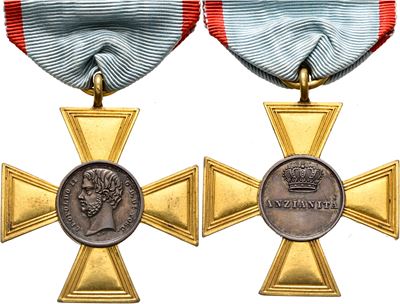 Leopoldo II di Toscana, Medaglia a croce di anzianità per 30 anni di servizio militare (1850)