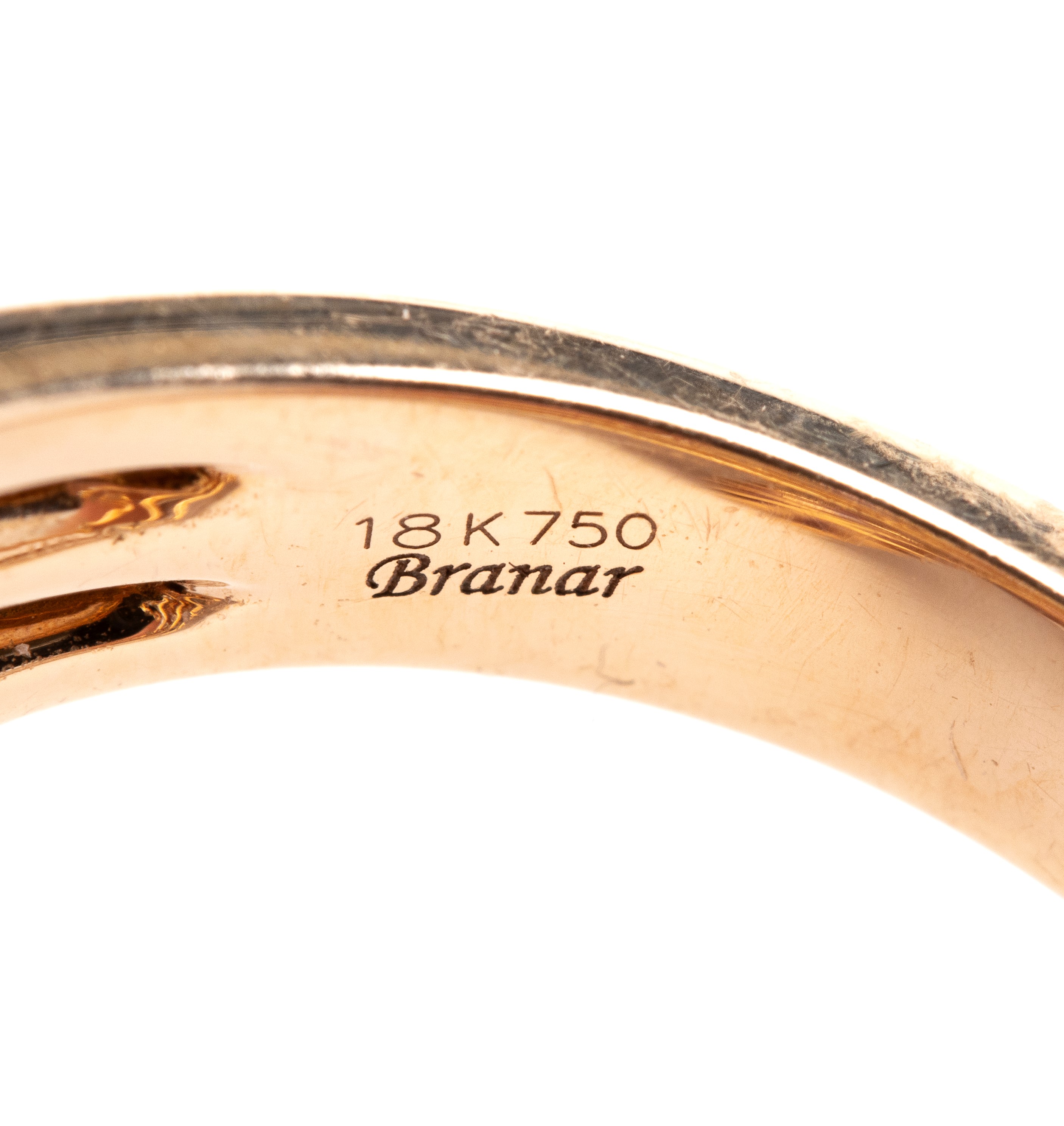 Branar Paris - Branar, Anello in oro rosa 18k con corindoni rosa e diamanti