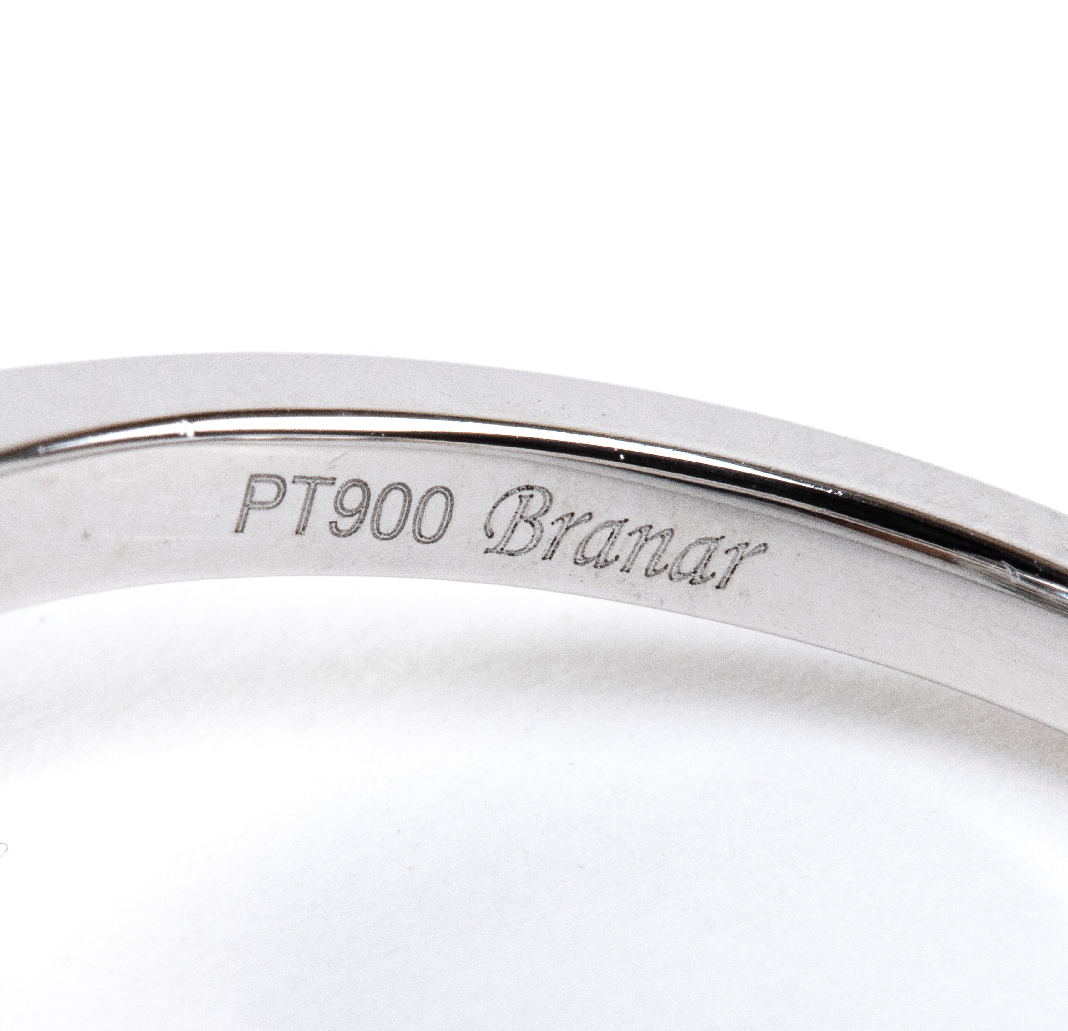Branar Paris - BRANAR, Anello in platino con zaffiri e diamanti