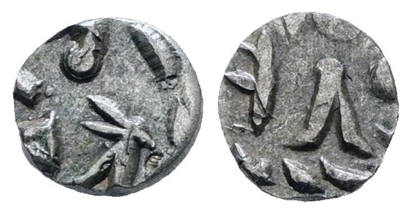 INDIA. Princely states. Fanam., XIX secolo Ag; 0,30gr: BB