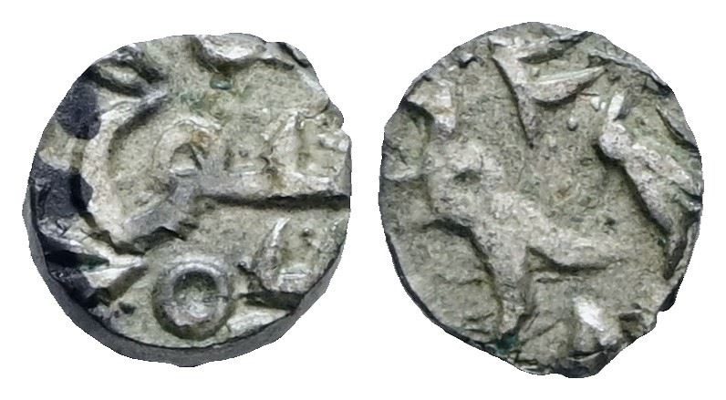 India. Princely States. Fanam., XIX Secolo Ag; 0,30gr: Bb