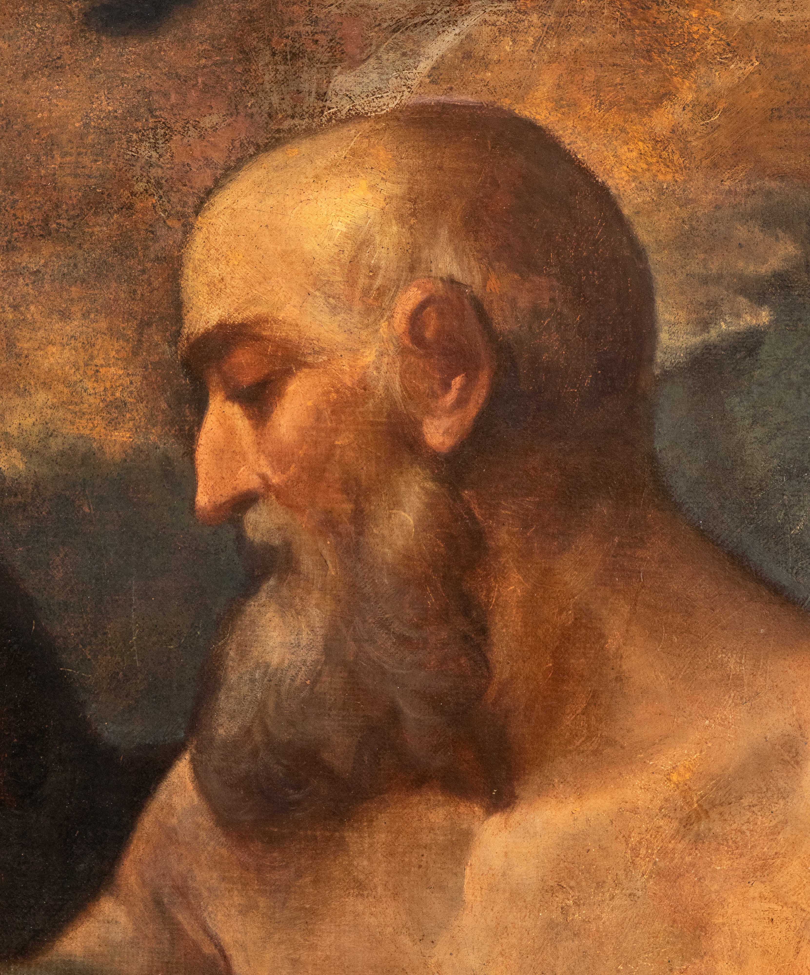 Artista Emiliano, XVII - XVIII Secolo - Olio su tela, San Girolamo