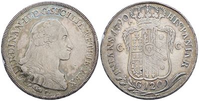 Napoli. Regno di Napoli. Ferdinando IV di Borbone (1759-1799 i Per.). Piastra da 120 Grana 1790 C...