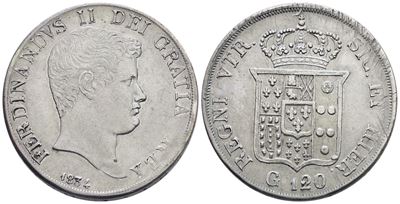 Napoli. Regno delle Due Sicilie. Ferdinando II di Borbone (1830-1859). Piastra da 120 Grana 1834....