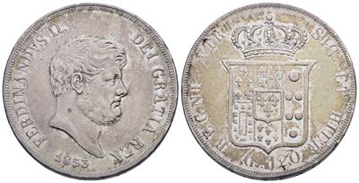 Napoli. Regno delle Due Sicilie. Ferdinando II di Borbone (1830-1859). Piastra da 120 Grana 1853....