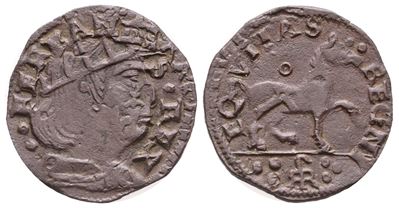 Napoli. Regno di Napoli. Ferdinando i D'aragona (1458-1494). Cavallo, Raro Monogramma al Rov. con...