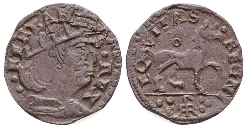 Napoli. Regno di Napoli. Ferdinando i D'aragona (1458-1494). Cavallo, Raro Monogramma al Rov. con...