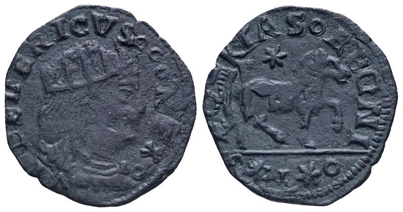 Napoli. Regno di Napoli. Federico III D'aragona (1496-1501). Cavallo, Sigla L All'esergo. Cu; 1,3...