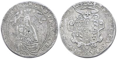 Parma. Ranuccio II Farnese (1646-1694). Quarantano da 40 Soldi. Mb. 9,89gr; Mir 1040; Interessant...