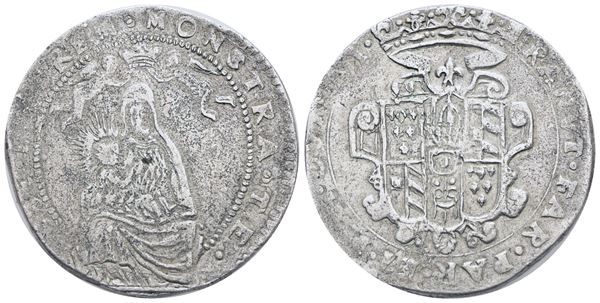 PARMA. Ranuccio II Farnese (1646-1694). Quarantano da 40 soldi. Mb. 9,89gr; Mir 1040; Interessante Falso d'epoca. BB