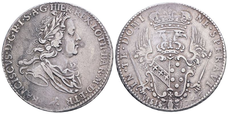 Firenze. Granducato di Toscana. Francesco II (1737-1765). Mezzo Francescone 1746; Ag; 13,50gr; Mi...
