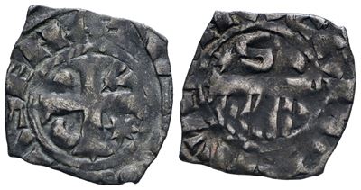 Roma. Senato Romano (1184-1439) Denaro Provisino S. Mi; 0,80; Munt.57; Mir 109. Bb