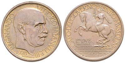 Regno D'italia. Vittorio Emanuele III (1900-1943). Buono da 2 Lire 1928 Esposizione di Milano. Ae...