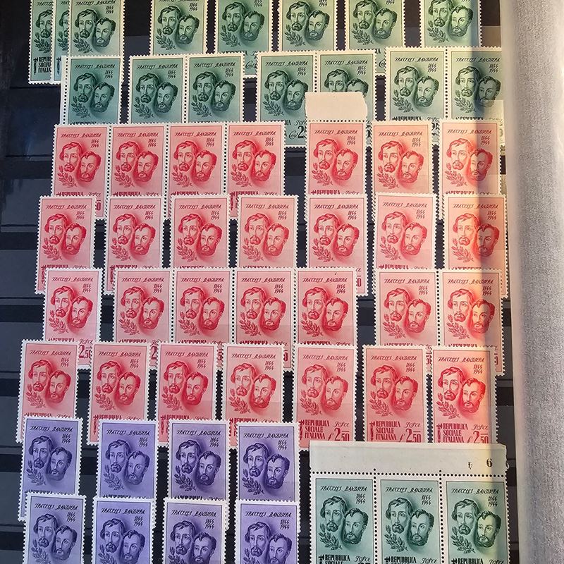 Filatelia - Repubblica Sociale Italiana - Colonie Italiane. Interessante Lotto di Numerosi Franco...
