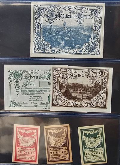 Estere. Austria - Tirolo. Lotto di 12 Notgeld Anni 20.