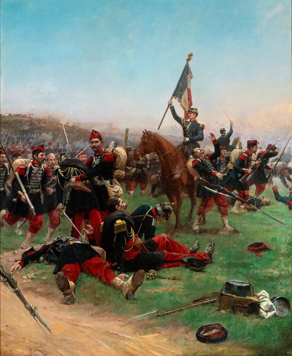 Infantry Battle Scene