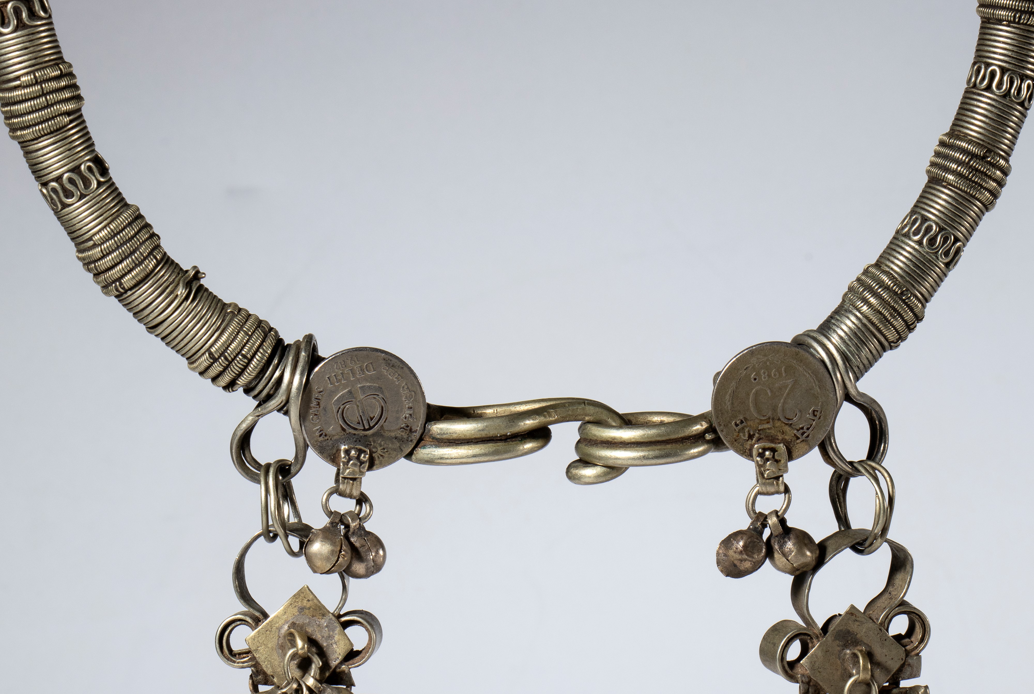 Collare con pendenti, lega d’argento, Gujarat (India),  XIX–XX secolo