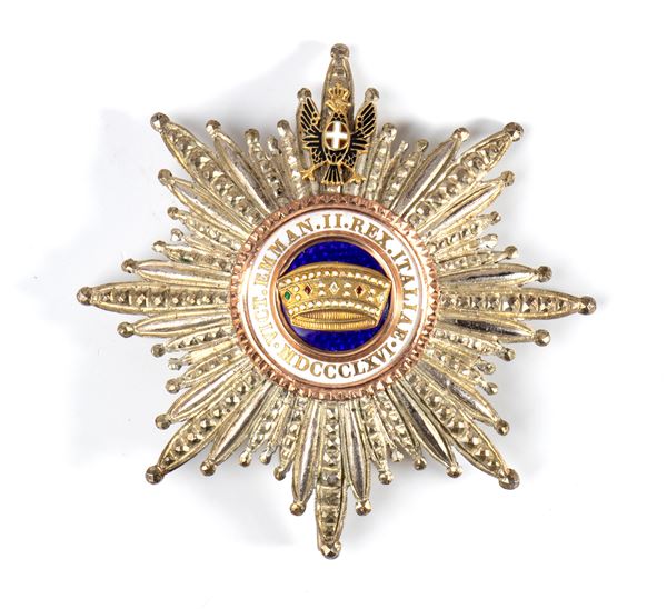 Italia, Regno, Ordine Corona d'Italia placca Gran Croce
