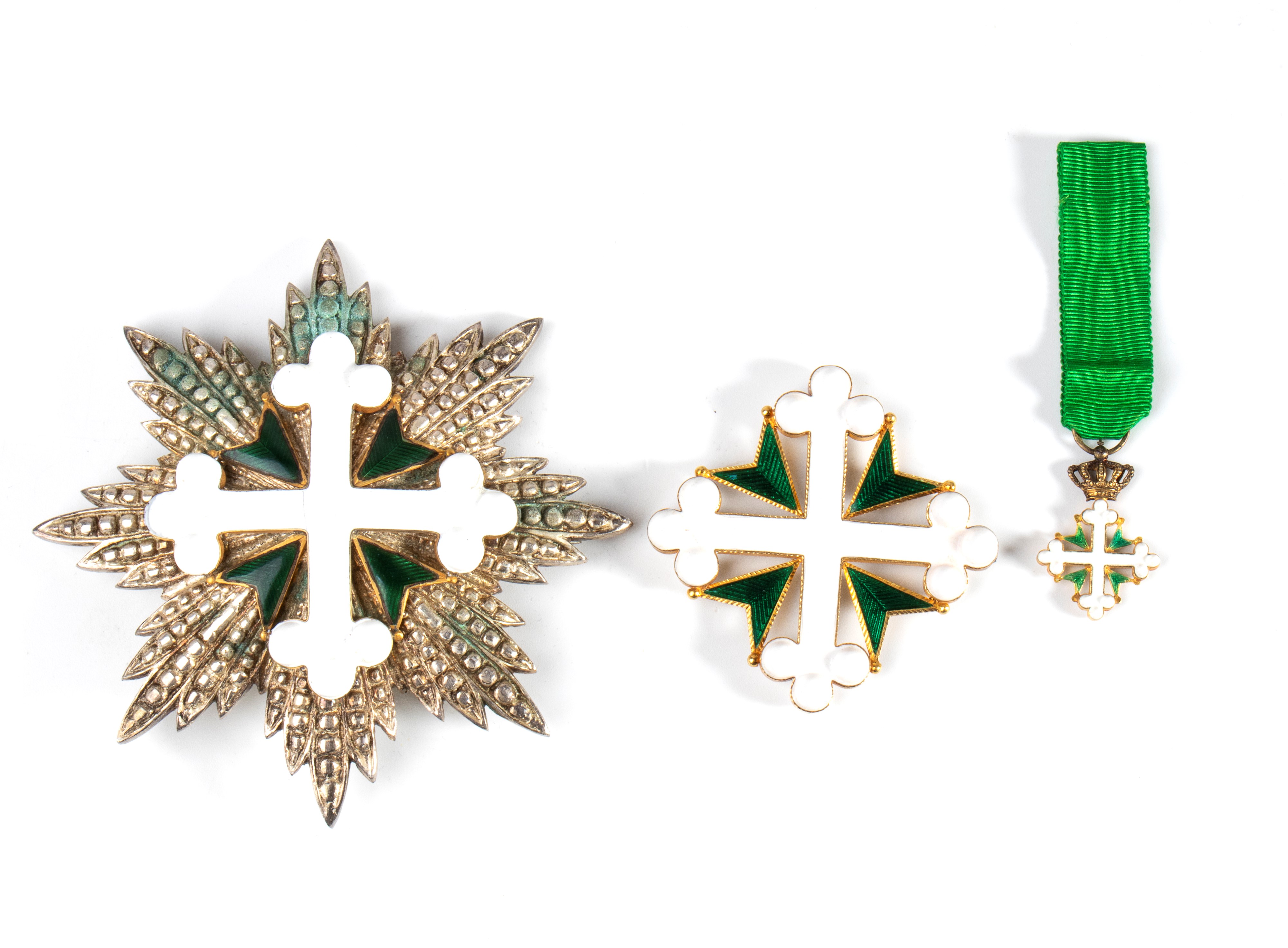 Italia, Regno, Ordine dei SS Maurizio e Lazzaro fascia pendente e placca di Gran Croce