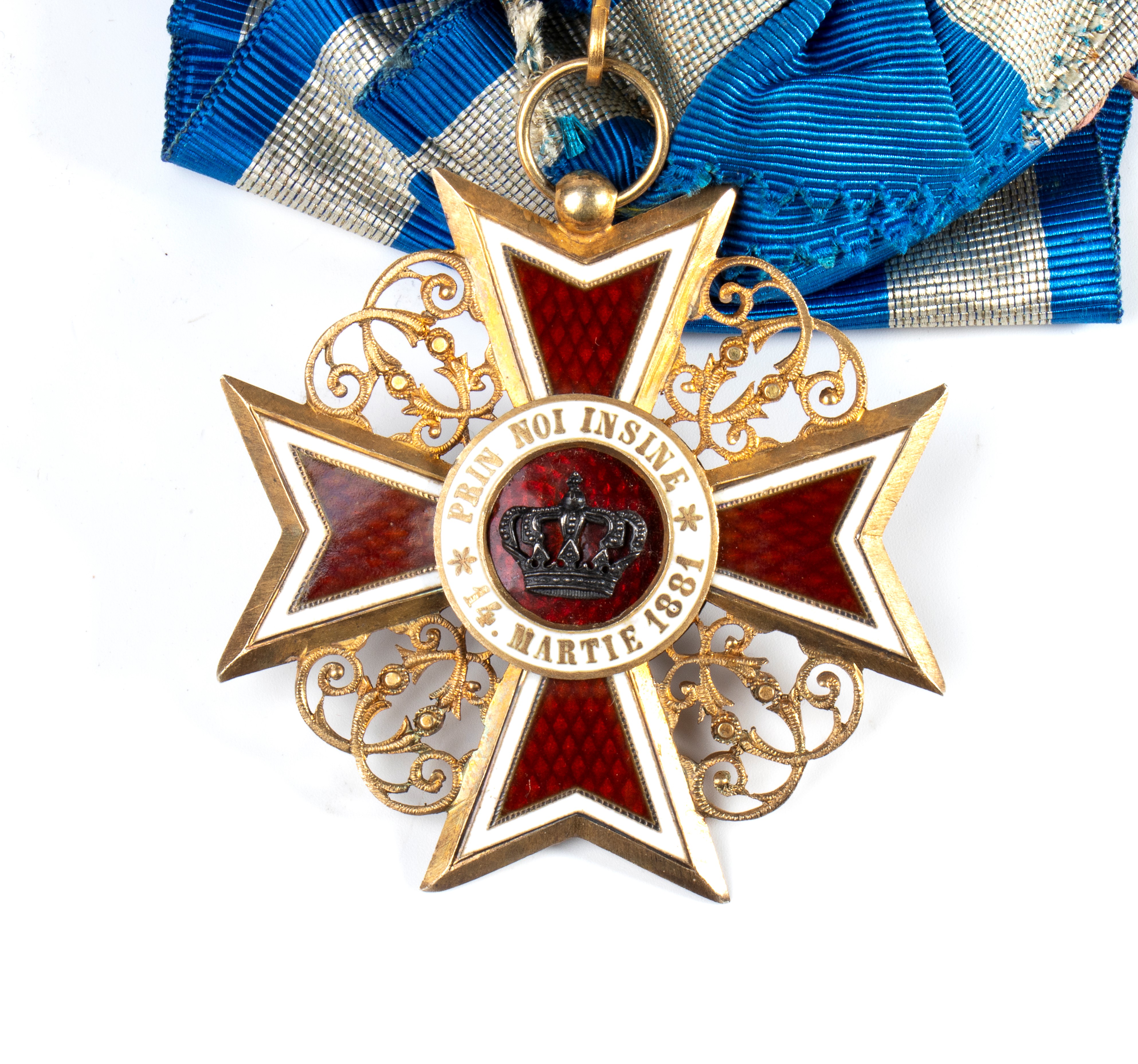 Romania, Regno, Ordine Corona di Romania fascia e pendente