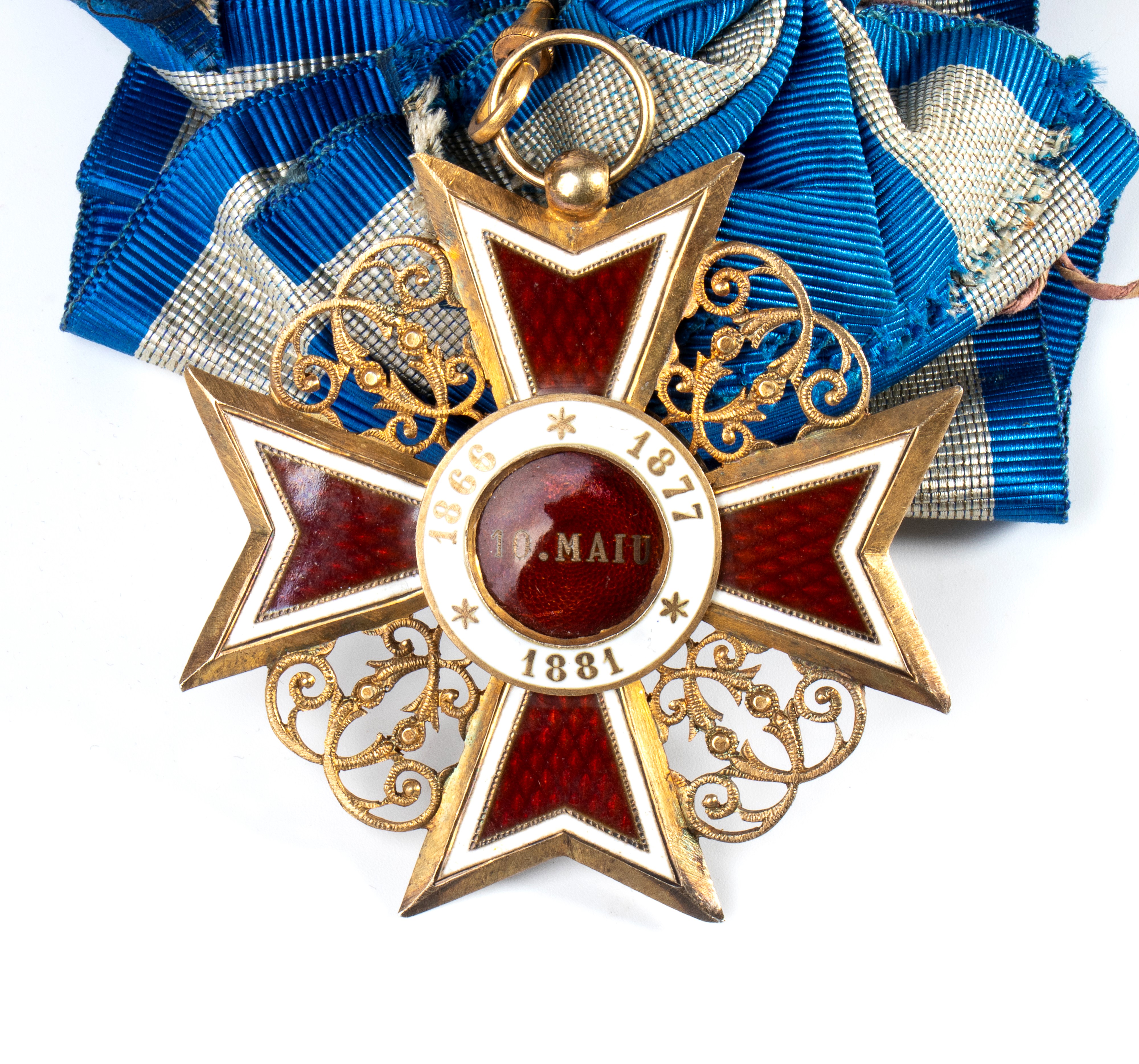Romania, Regno, Ordine Corona di Romania fascia e pendente