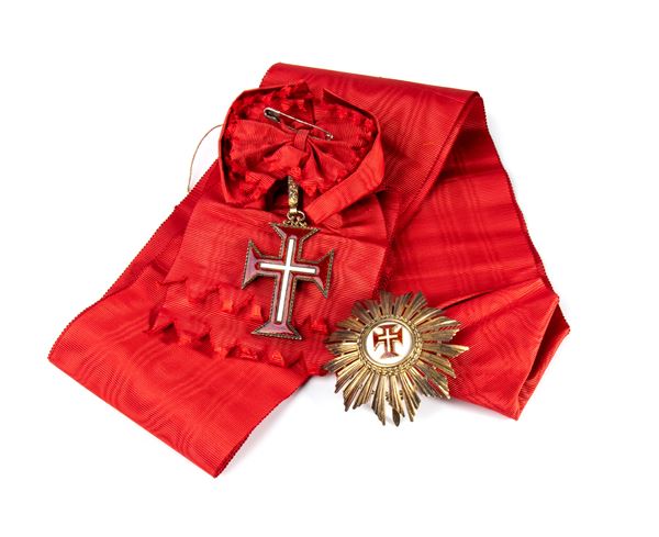 Portogallo, Prima Repubblica, Ordine del Cristo pendente e placca di Gran Croce