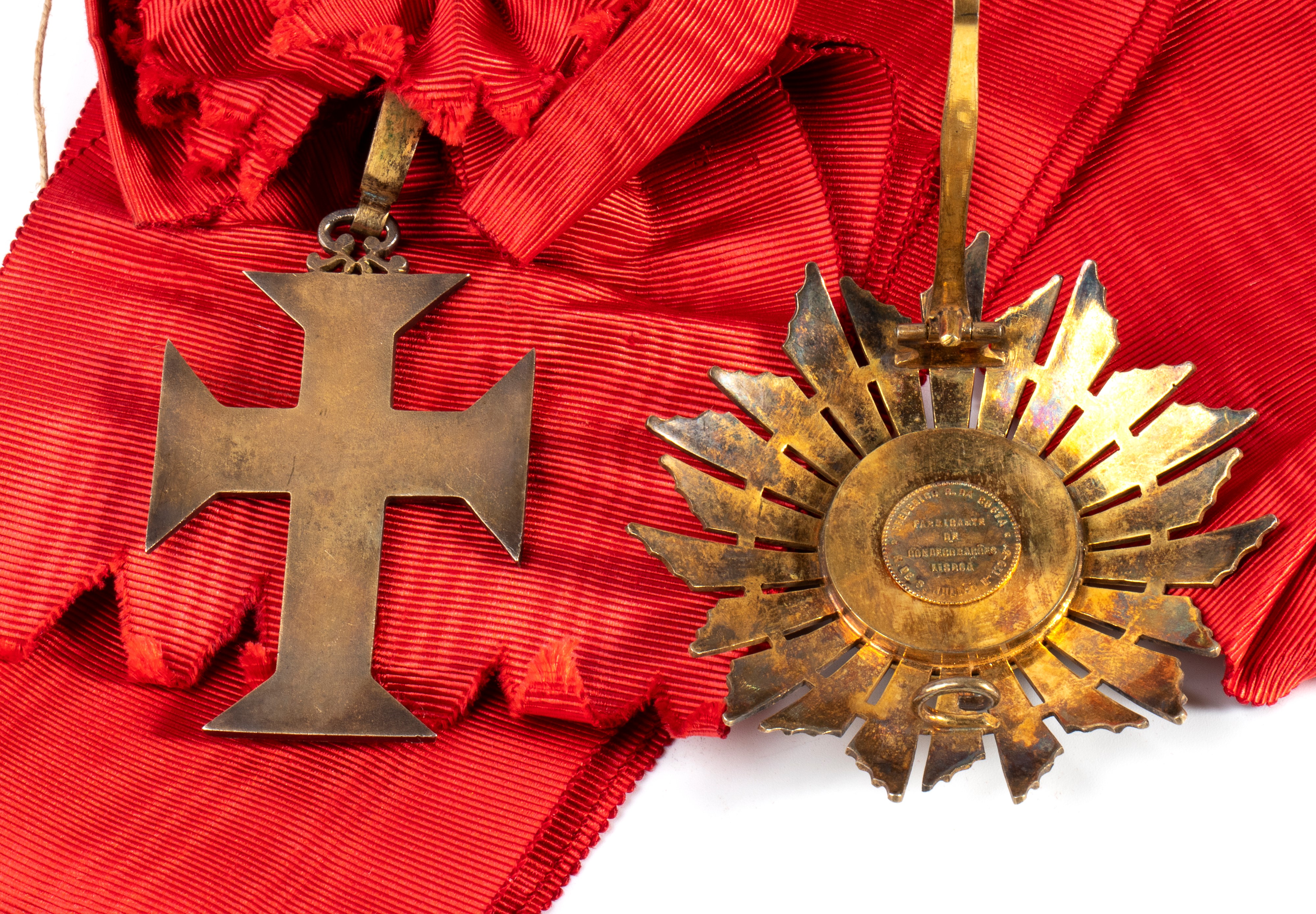 Portogallo, Prima Repubblica, Ordine del Cristo pendente e placca di Gran Croce