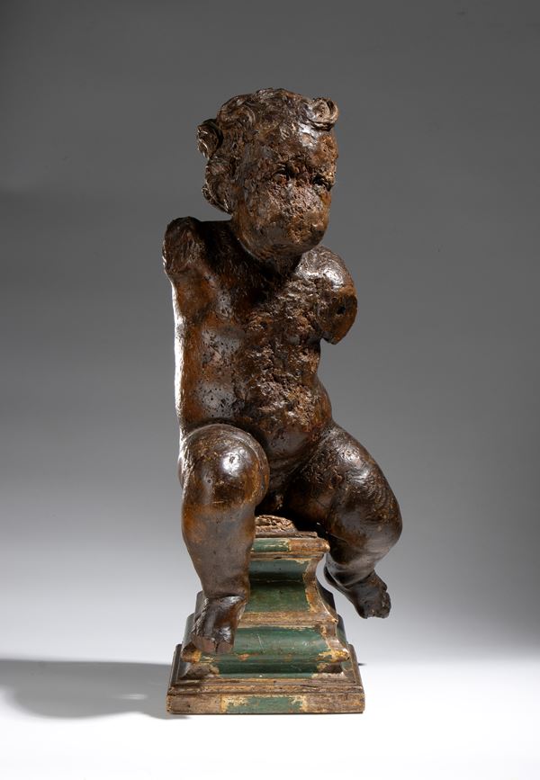 Wooden putto
