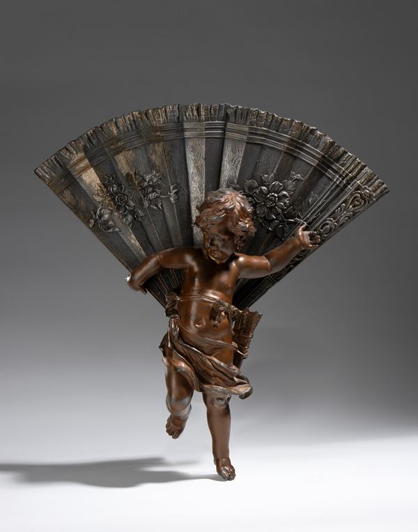 Bronze sculpture depicting Cupid