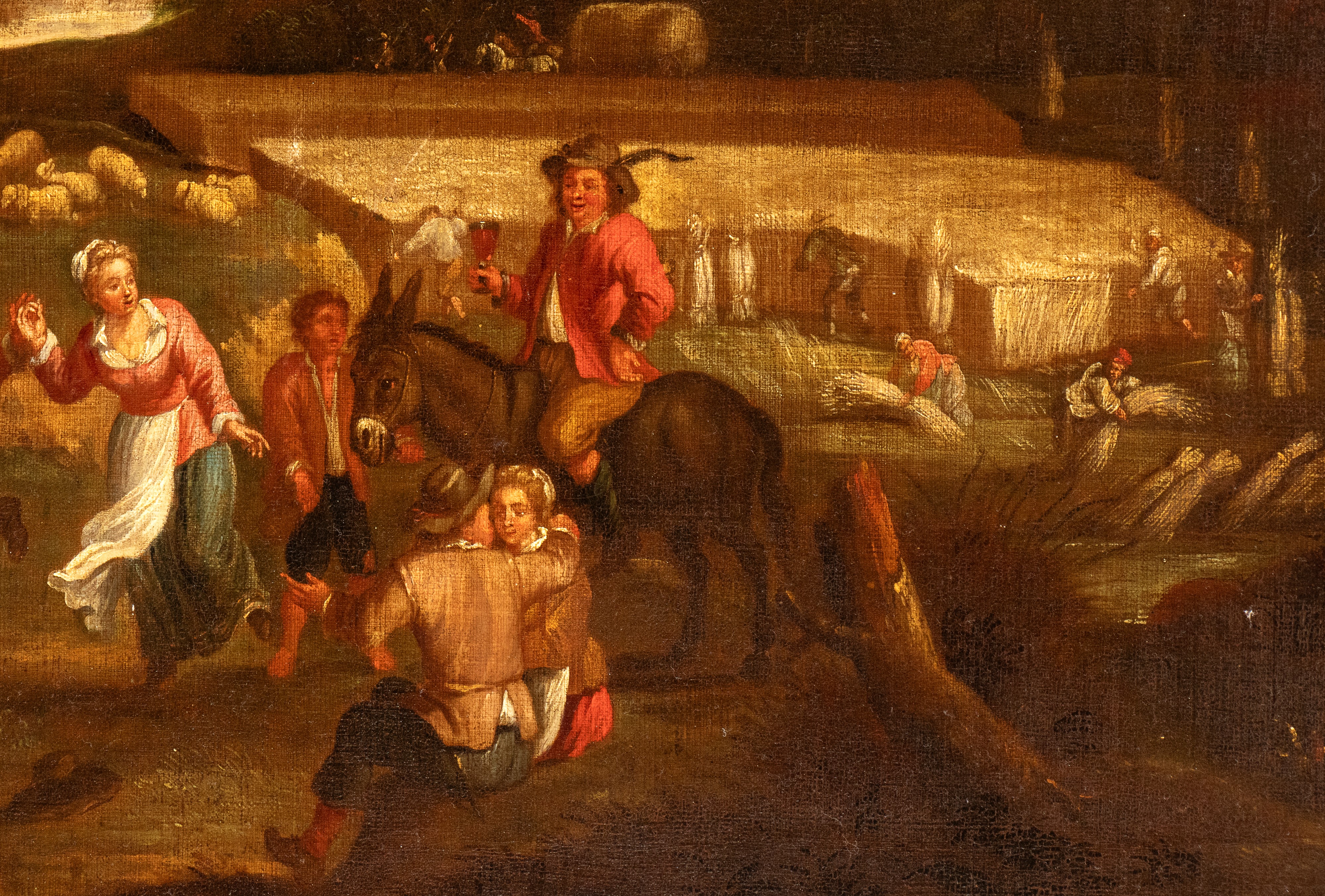 Paesaggio con raccolta del grano e festa contadina (Allegoria dell'Estate)