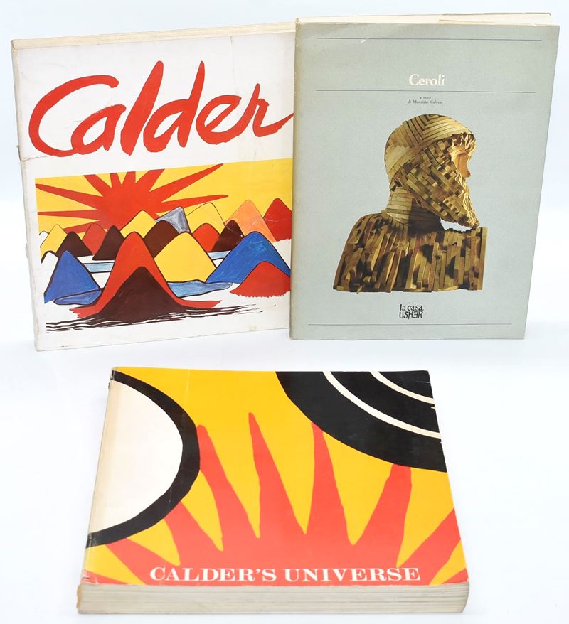 Jean Lipman, Calder’s Universe; AA.VV., Calder a Saché; Maurizio Calvesi, Ceroli (3 volumi, catal...
