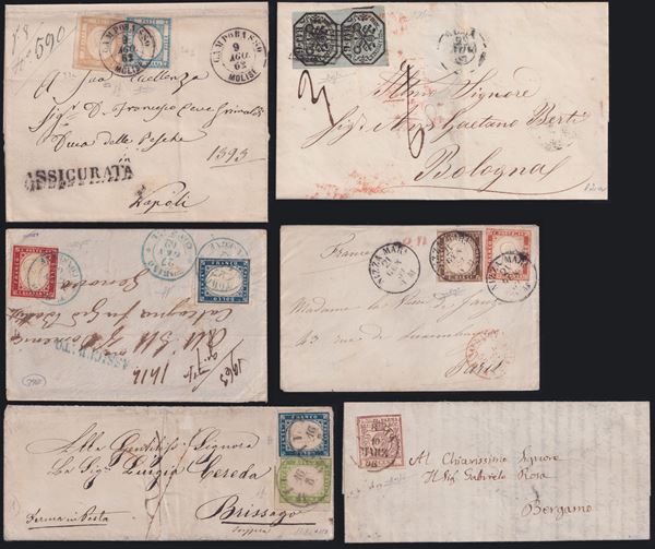 ASI - Interesting set of 12 postal items.