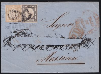 Alberto Diena, Fiecchi e Raybaudi, Provincia Napoletane – Storia postale, lettera da Napoli per M...