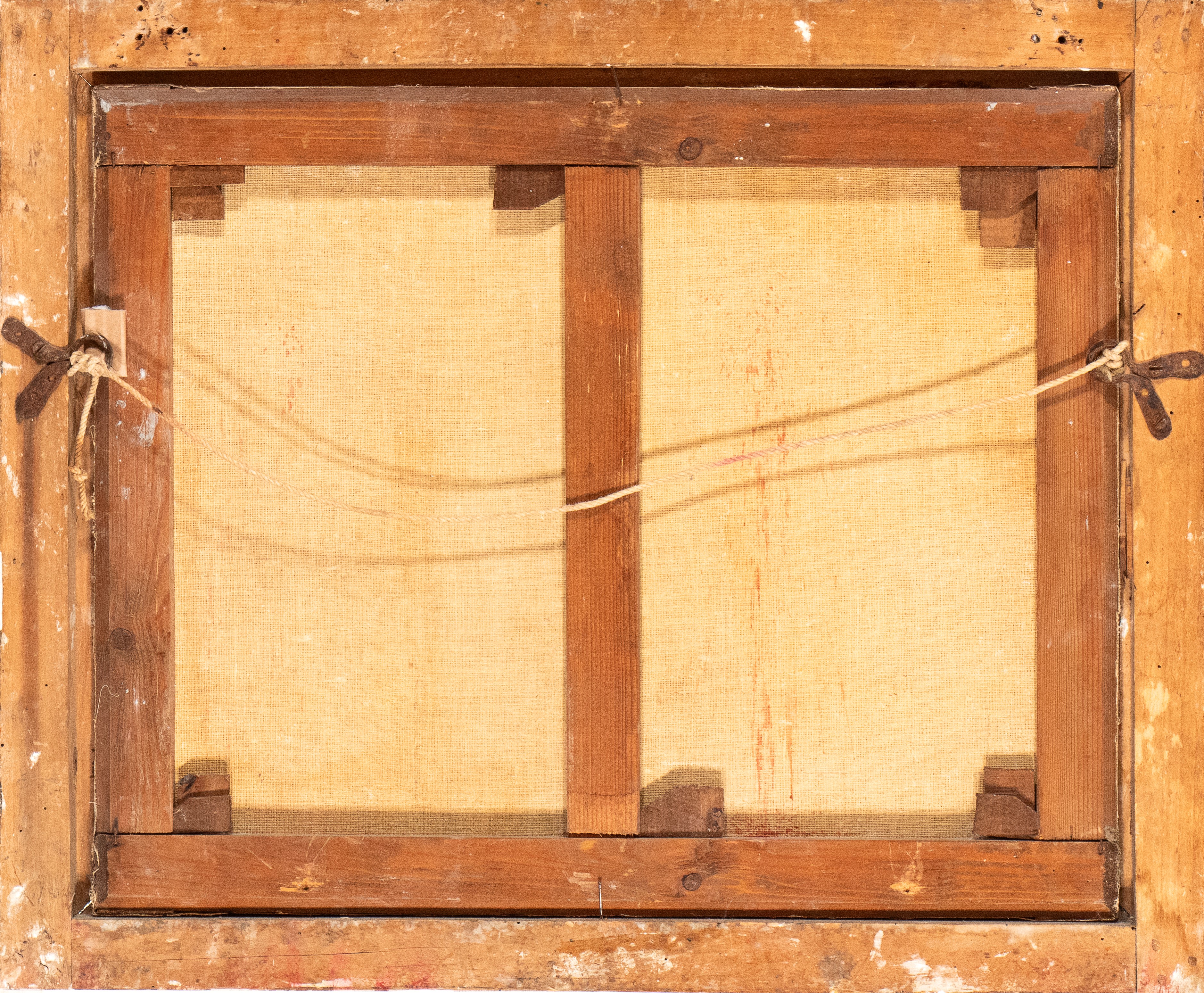 Artista Napoletano, XVII - XVIII Secolo - Olio su tela con cornice, Lot e le figlie