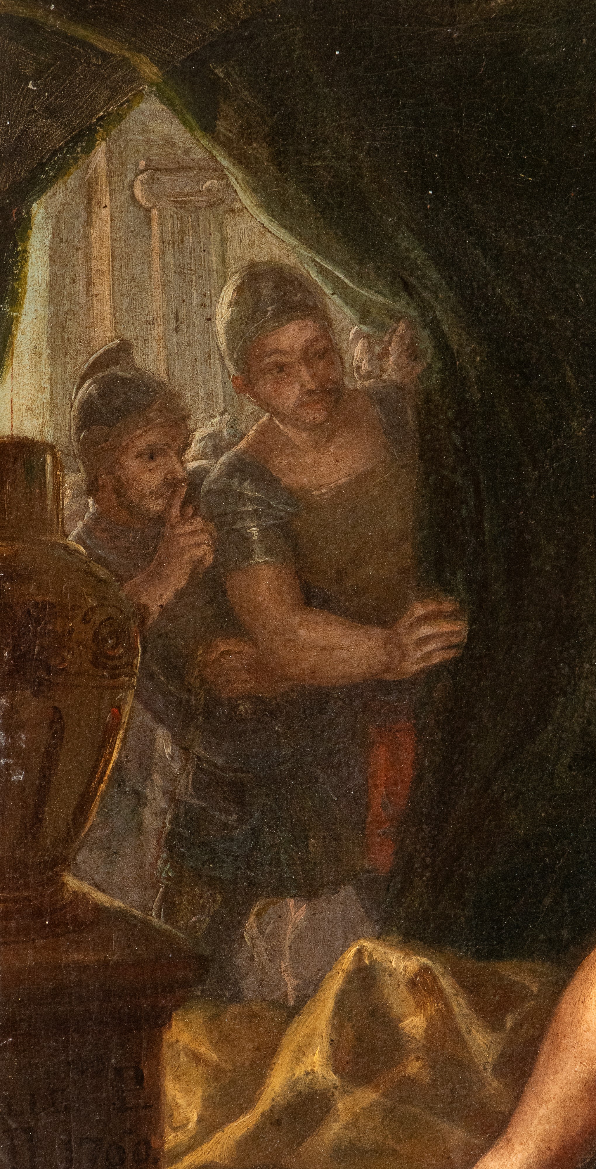 Artista Napoletano, XVII - XVIII Secolo - Sansone e Dalila, olio su tela