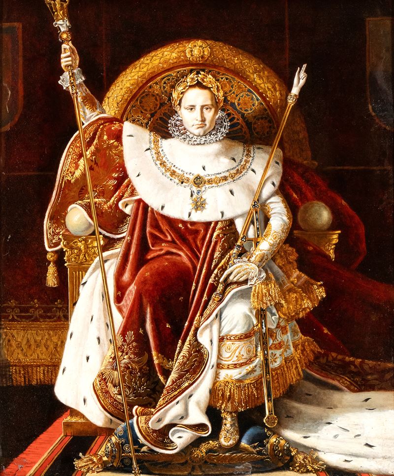 Napoleone I sul suo trono imperiale
