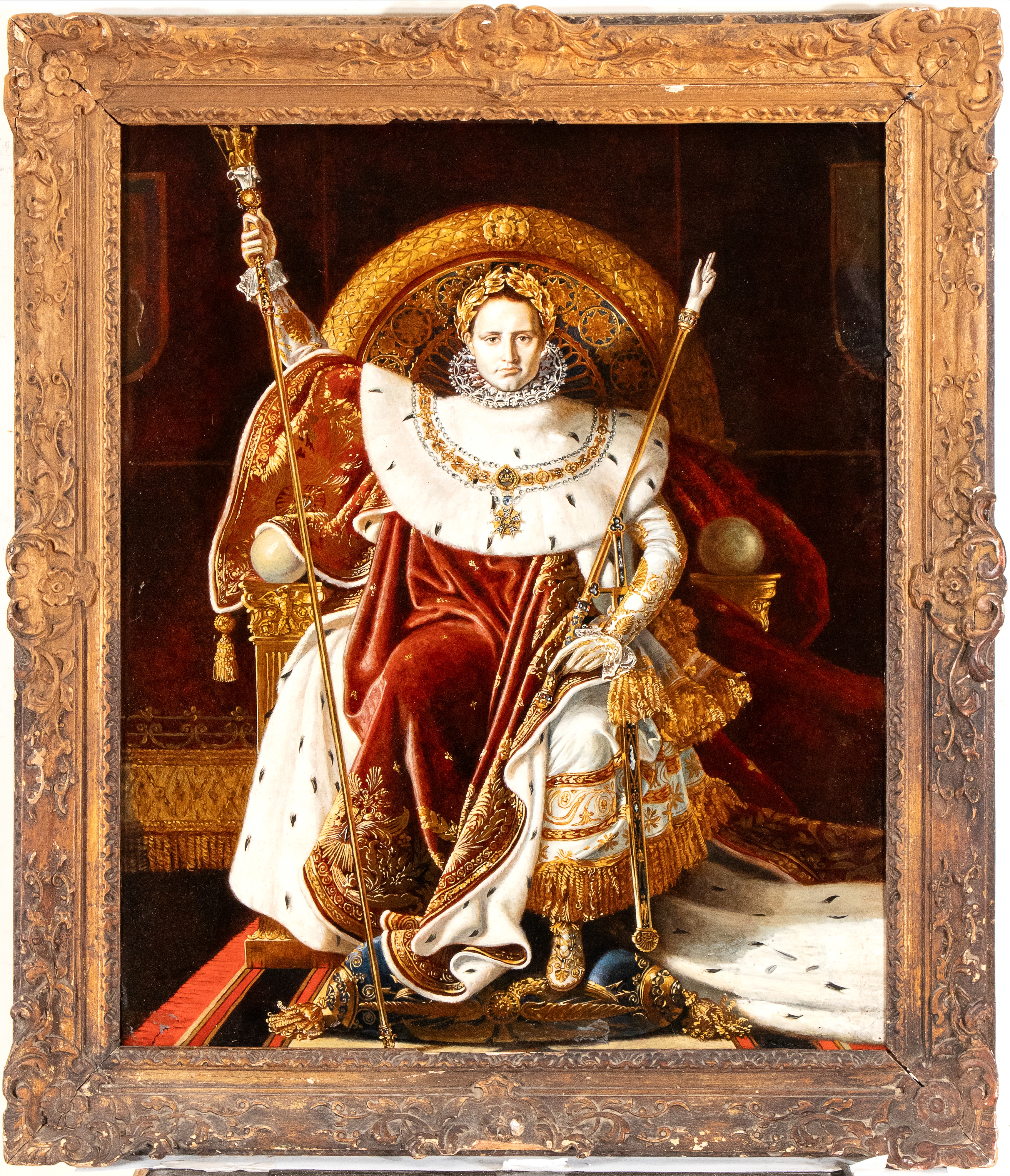 Napoleone I sul suo trono imperiale