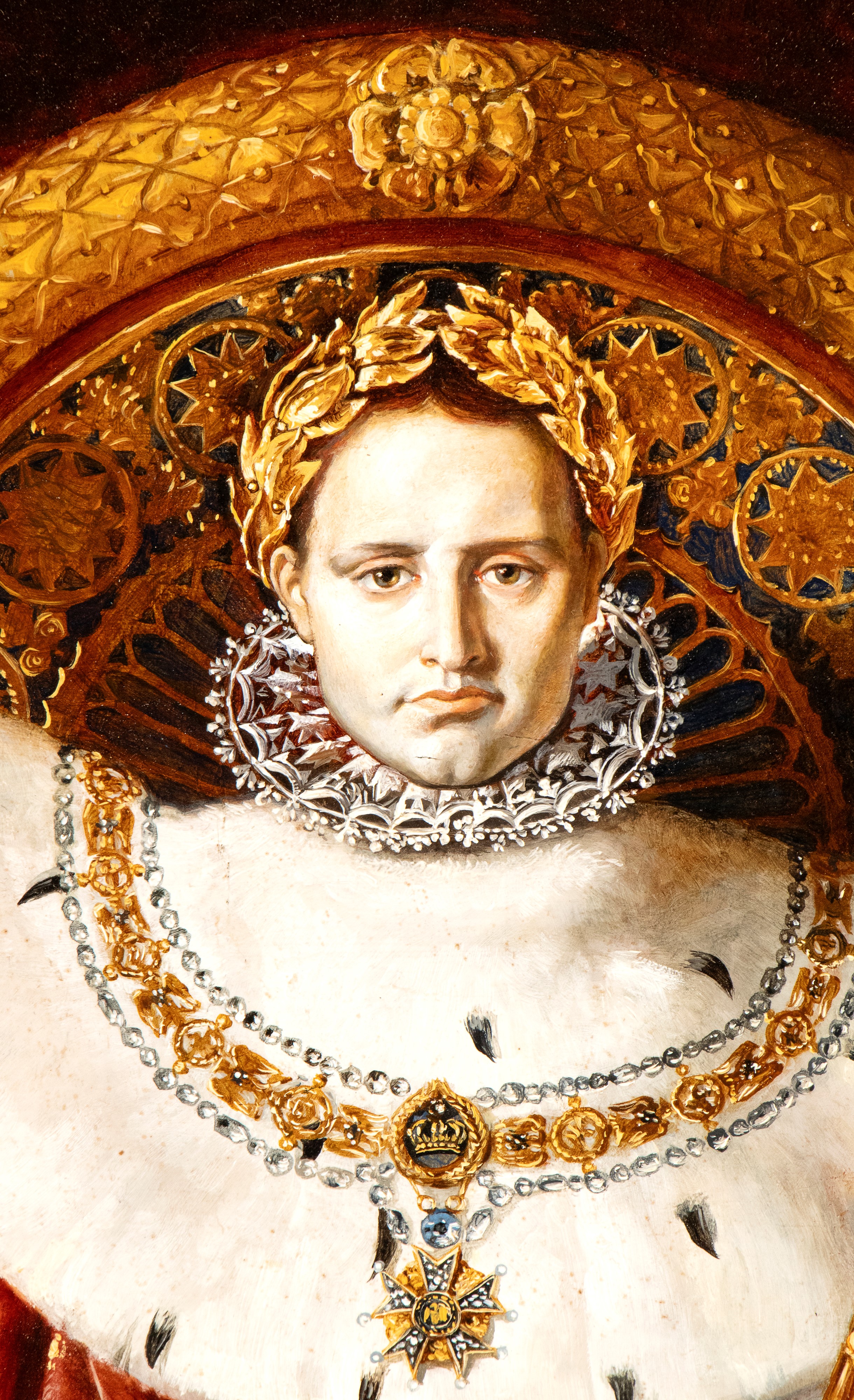 Napoleone I sul suo trono imperiale