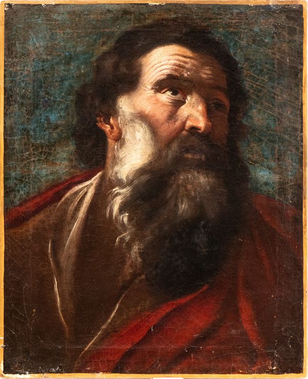 Testa di uomo barbuto