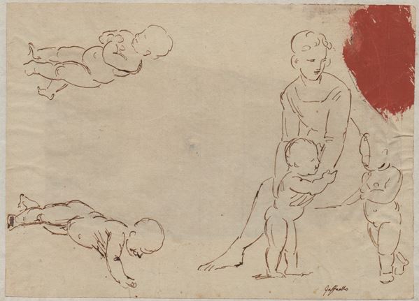 Study for Madonna and Child with Figures of Putti 