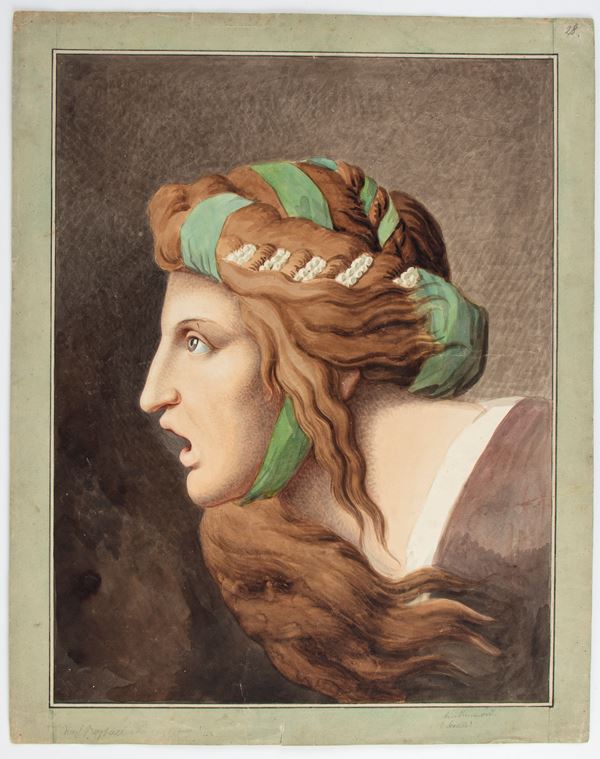 Female head, after Raphael