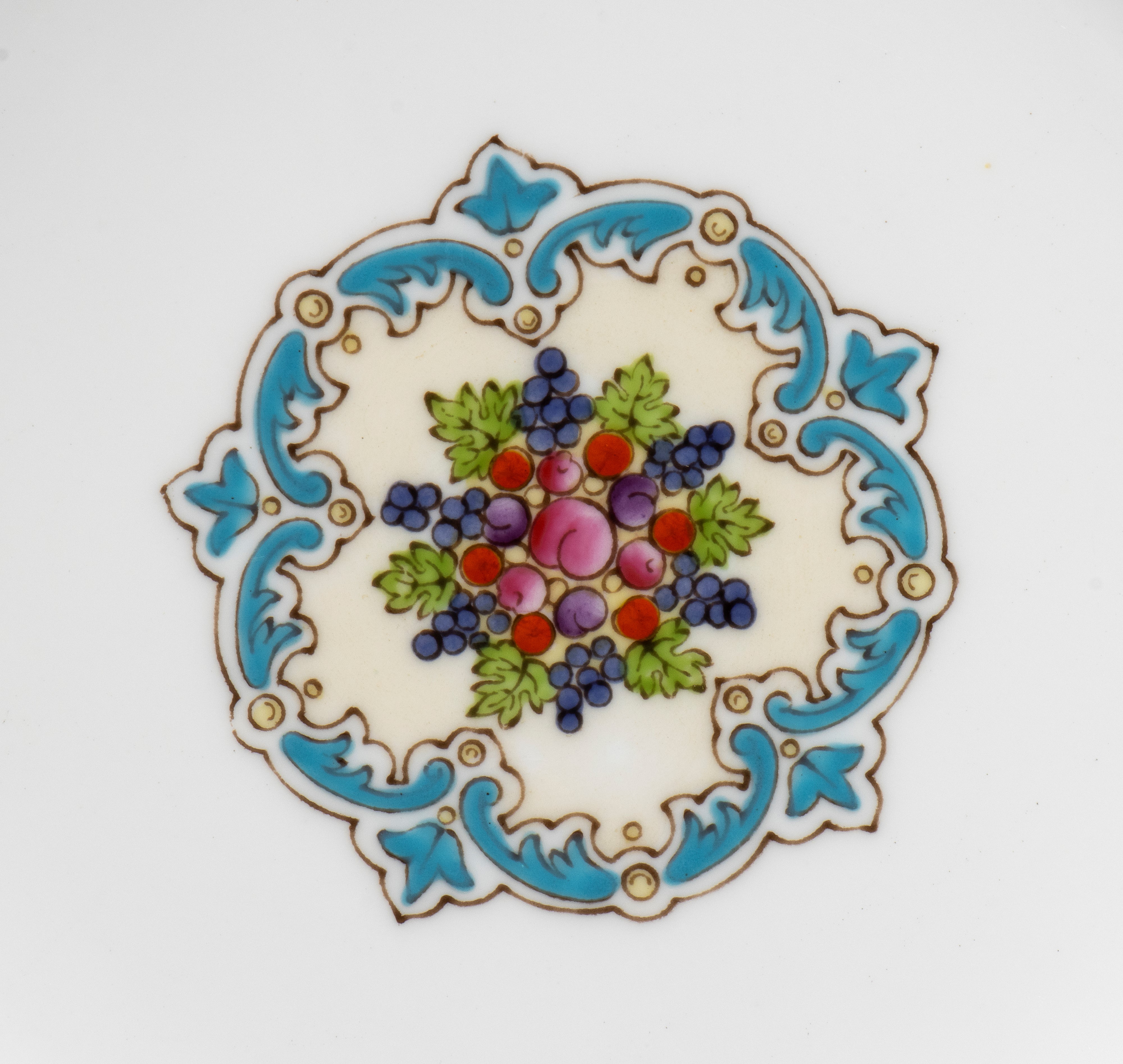Wedgwood, Servizio da tavola “Florentine turquoise” in Bone China (mod. W2714), 70 pezzi