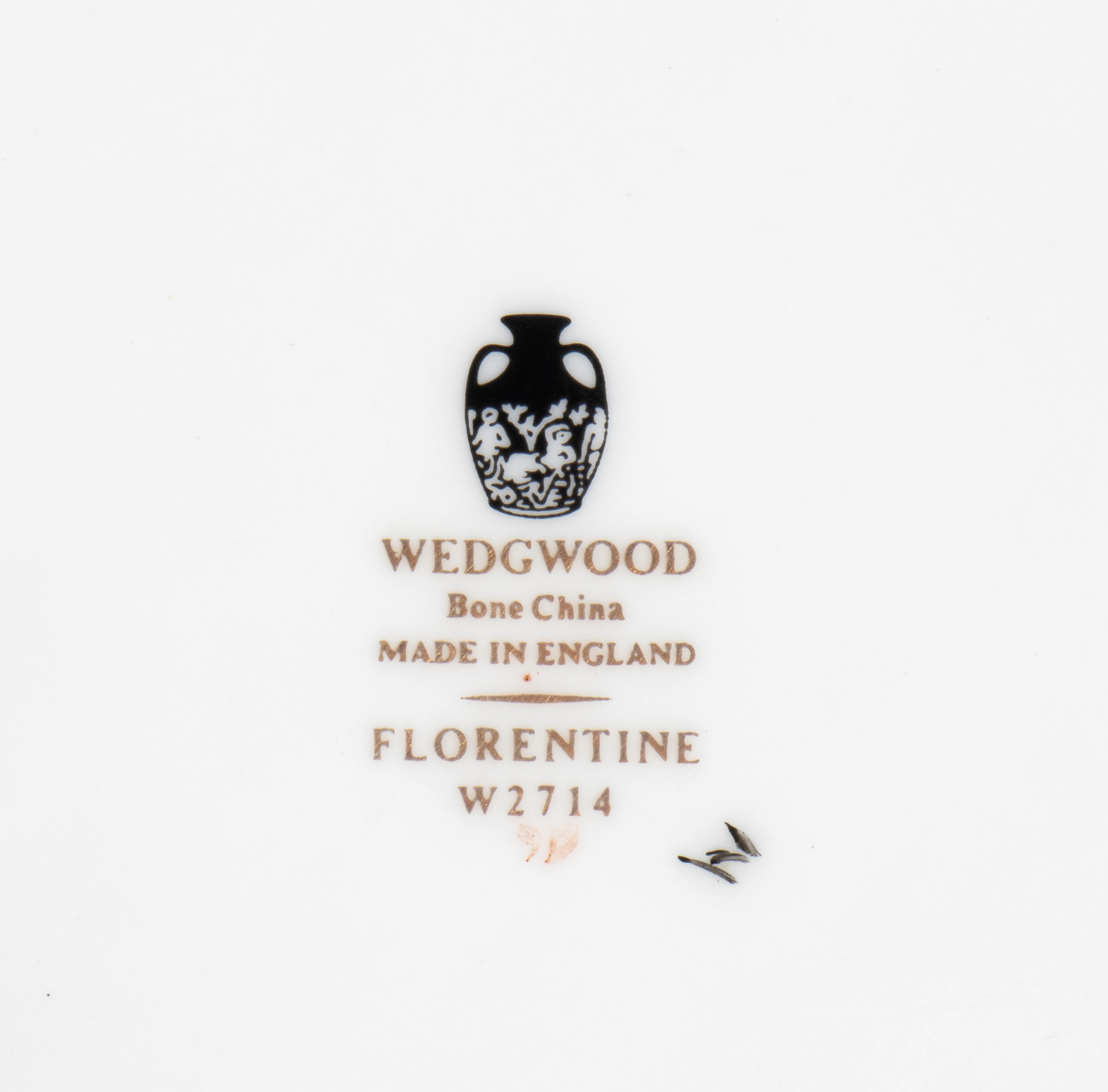 Wedgwood, Servizio da tavola “Florentine turquoise” in Bone China (mod. W2714), 70 pezzi