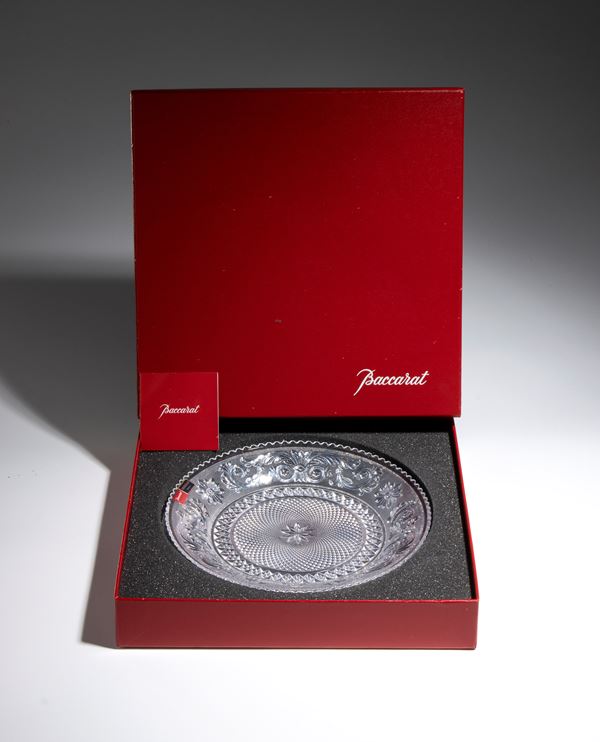 JOSEF INWALD - Baccarat crystal plate, “Arabesque” model