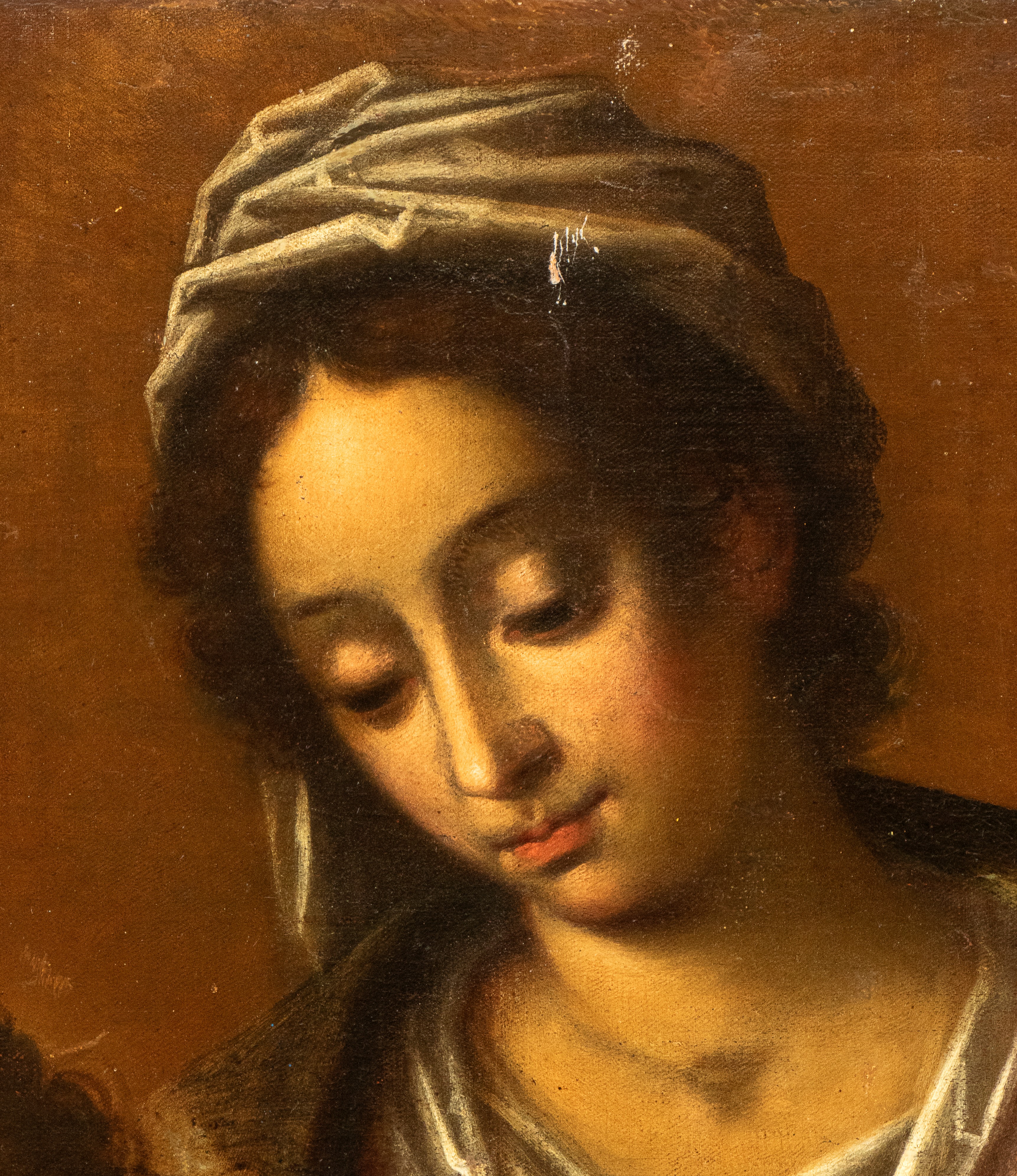 Artista Emiliano, Seconda Metà XVII Secolo - Madonna con Bambino, olio su tela