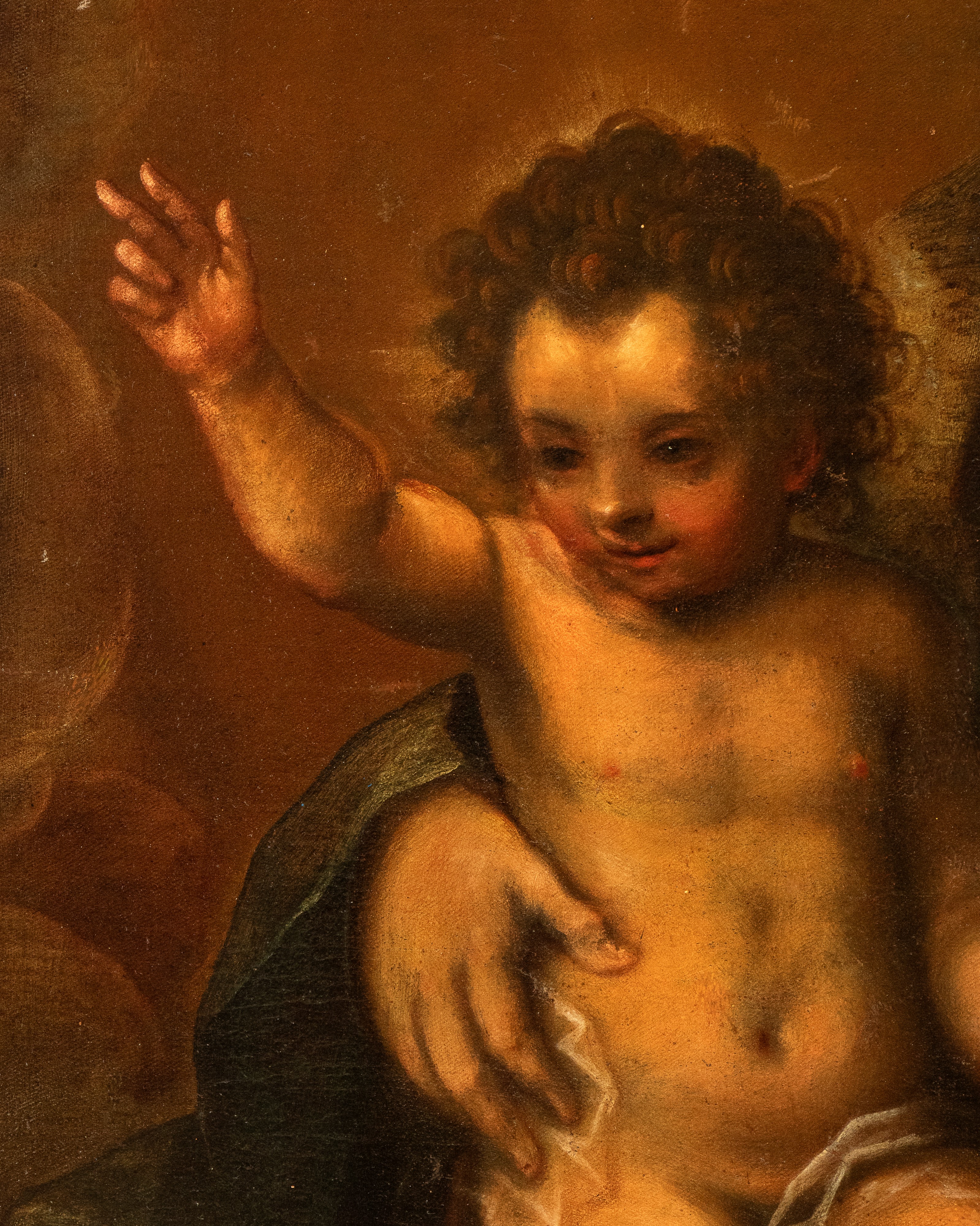 Artista Emiliano, Seconda Metà XVII Secolo - Madonna con Bambino, olio su tela