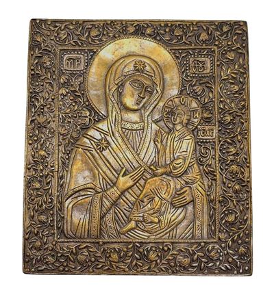 Madonna di Smolensk, fusione in bronzo, XIX secolo