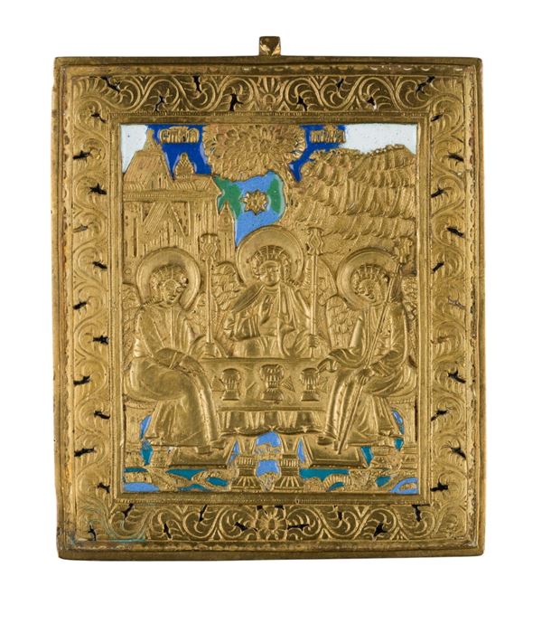 Travel icon depicting the allegory of the Trinity