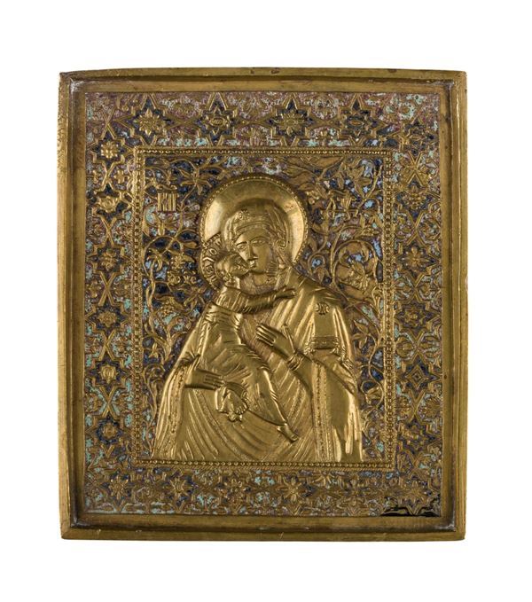 Travel icon depicting the Virgin Eleousa