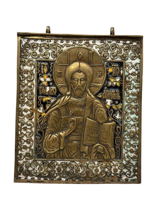 Travel icon depicting Christ Pantocrator